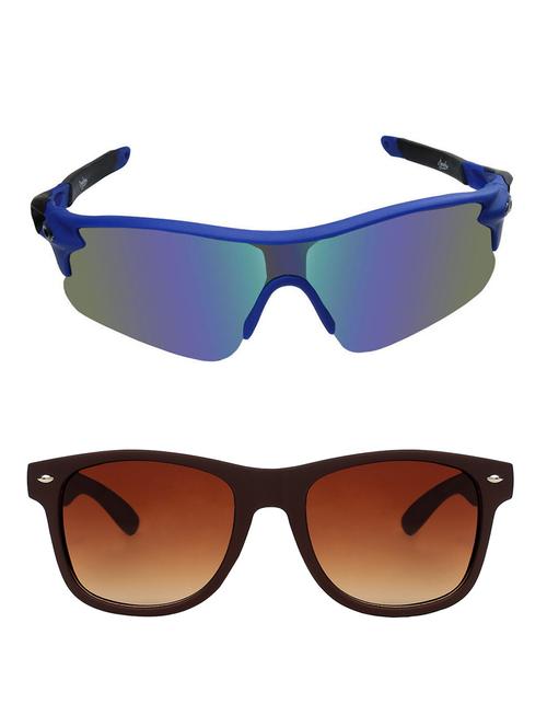 zyaden combo of 2 sunglasses sport and wayfarer - combo 2809 - 15457270 - Very Small Image - 1