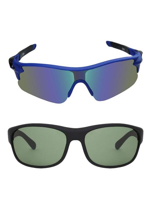 zyaden combo of 2 sunglasses sport and wraparound - combo 2814 - 15457275 - Very Small Image - 1