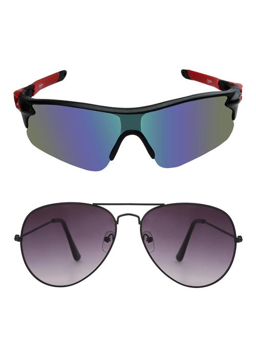 zyaden combo of 2 sunglasses sport and aviator - combo 2824 - 15457285 - Very Small Image - 1