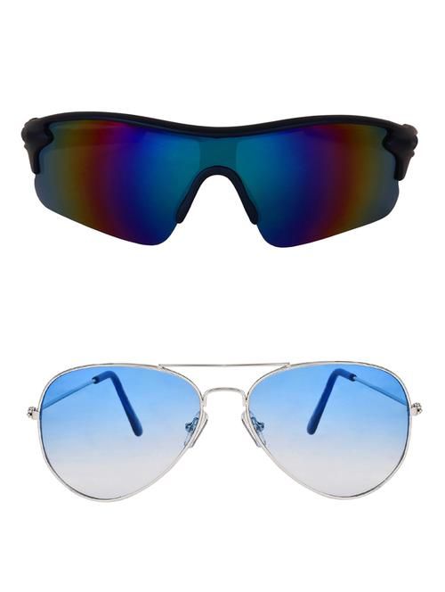 zyaden combo of 2 sunglasses sport and aviator - combo 2867 - 15457328 - Very Small Image - 1
