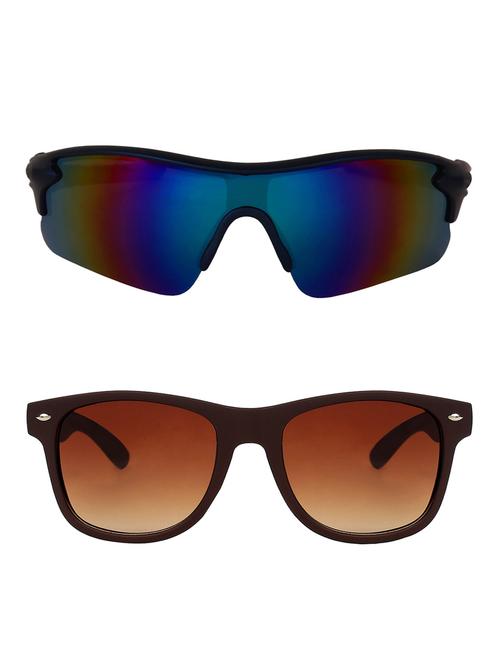 zyaden combo of 2 sunglasses sport and wayfarer - combo 2884 - 15457345 - Very Small Image - 1