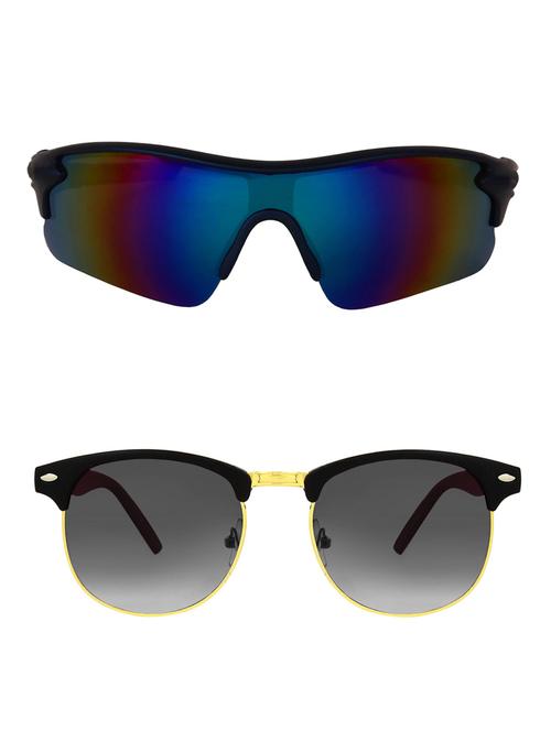 zyaden combo of 2 sunglasses sport and clubmaster - combo 2886 - 15457347 - Very Small Image - 1