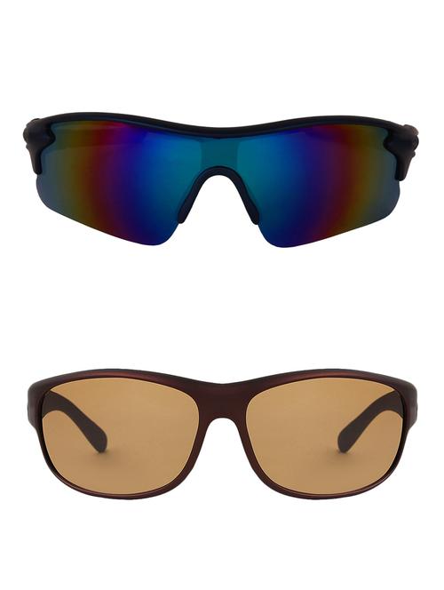 zyaden combo of 2 sport and wraparound sunglasses- combo 2890 - 15457351 - Very Small Image - 1