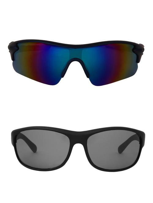 zyaden combo of 2 sport and wraparound sunglasses- combo 2891 - 15457352 - Very Small Image - 1