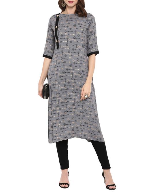 straight quirky kurta - 15458059 - Very Small Image - 1