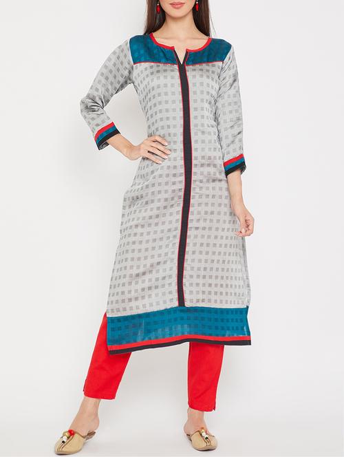 straight printed kurta - 15458118 - Very Small Image - 1