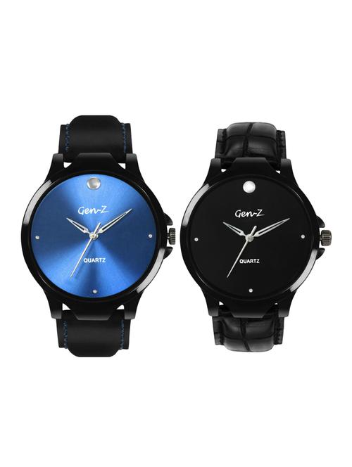 genz-co-mova-blu-bla analog watch combo - 15458520 - Very Small Image - 1