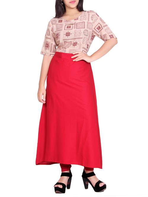 a-line printed kurta - 15458952 - Very Small Image - 1