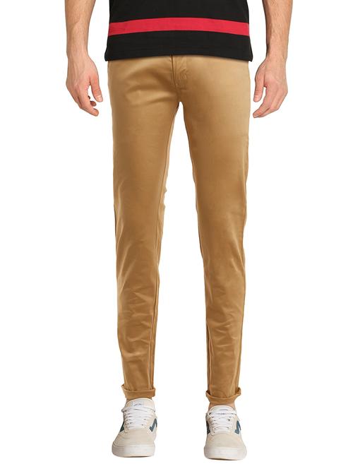 beige cotton chinos - 15459251 - Very Small Image - 1