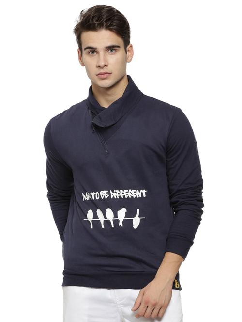 mens front print sweatshirt - 15460131 - Very Small Image - 1