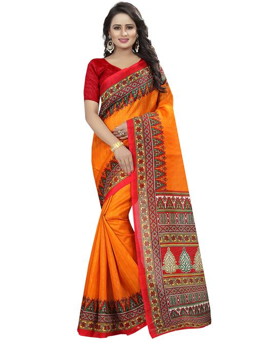 contrast border bhagalpuri saree - 15460293 - Very Small Image - 1