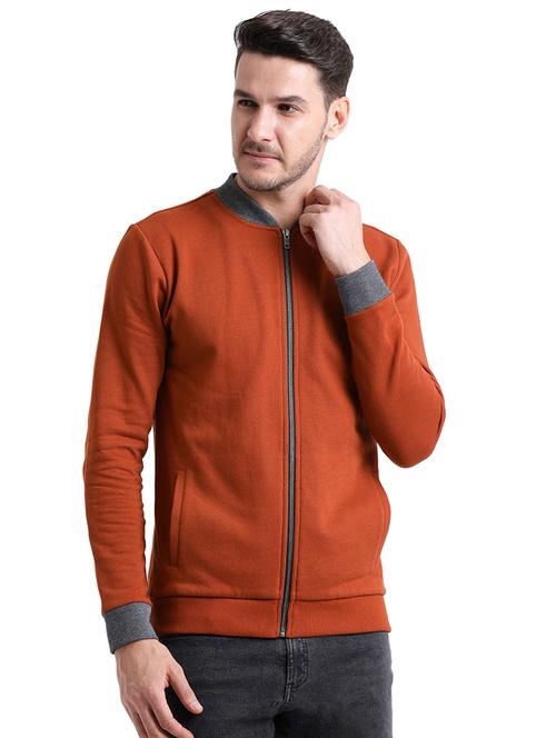 orange polyester casual jacket - 15460312 - Very Small Image - 1