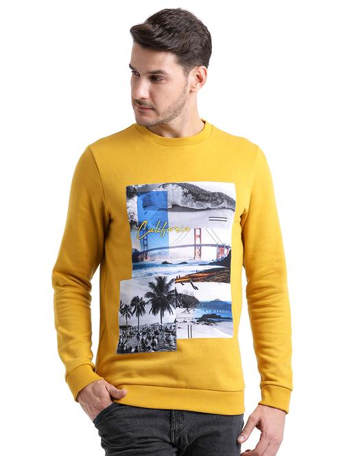 yellow cotton sweatshirt - 15460336 - Very Small Image - 1