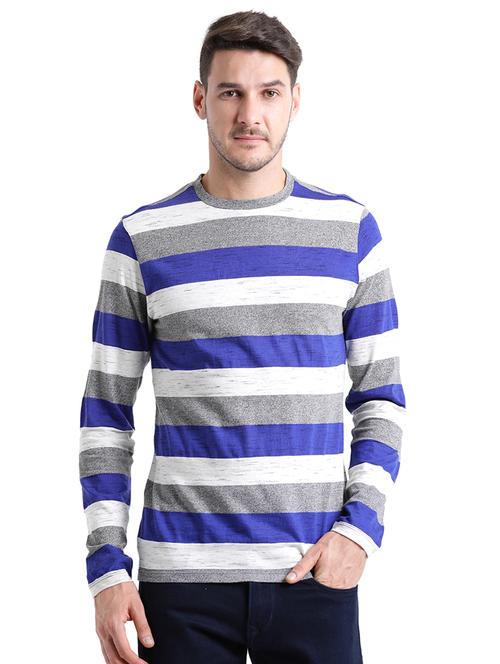 blue cotton t-shirt - 15460356 - Very Small Image - 1