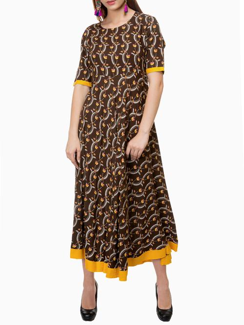 flared printed kurta - 15460595 - Very Small Image - 1