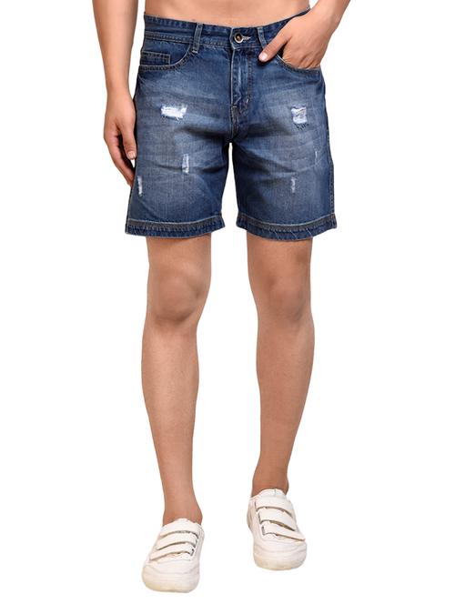 blue denim shorts - 15460616 - Very Small Image - 1