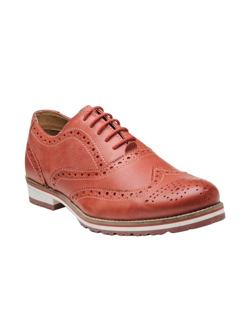 tan leather lace-up brouges - 15461332 - Very Small Image - 1