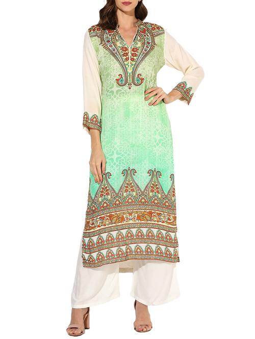 straight printed kurta - 15462876 - Very Small Image - 1