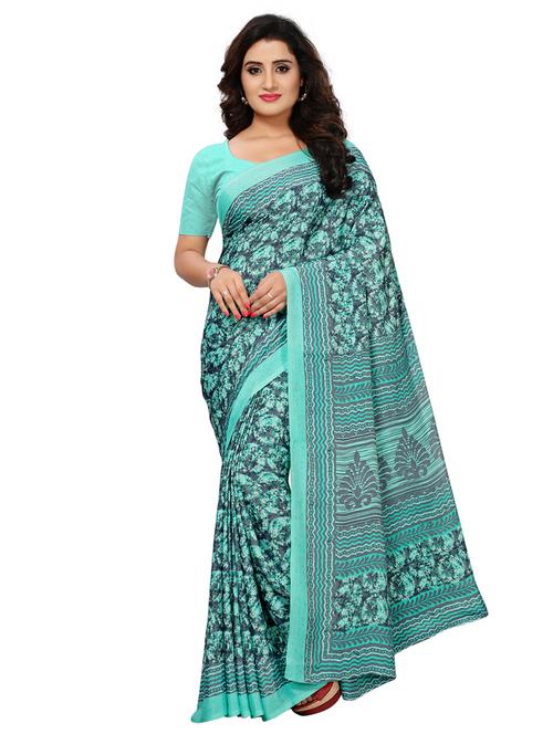abstract printed saree with blouse - 15463432 - Very Small Image - 1
