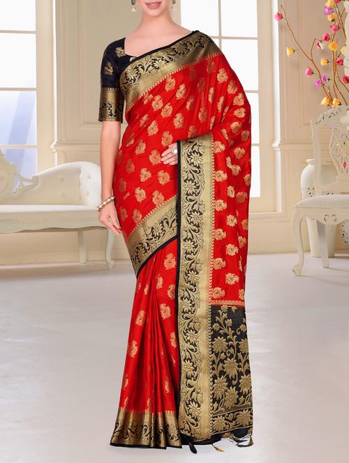 floral border conversational kanjivaram saree - 15464270 - Very Small Image - 1