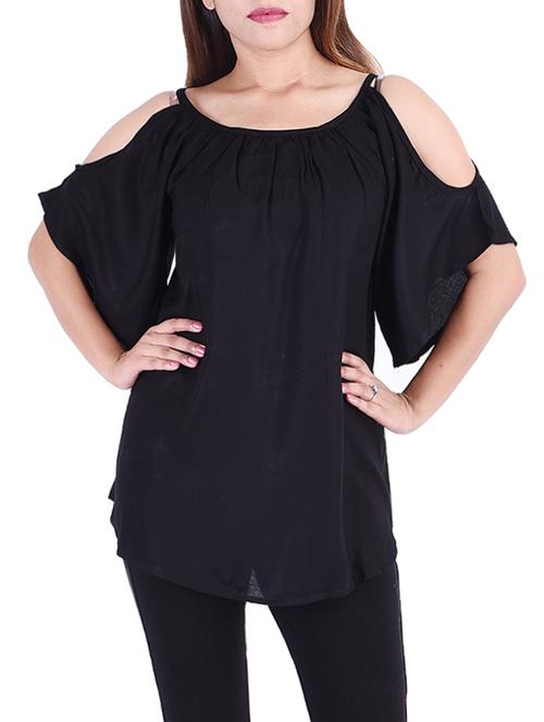 cold shoulder gather detail top - 15465070 - Very Small Image - 1