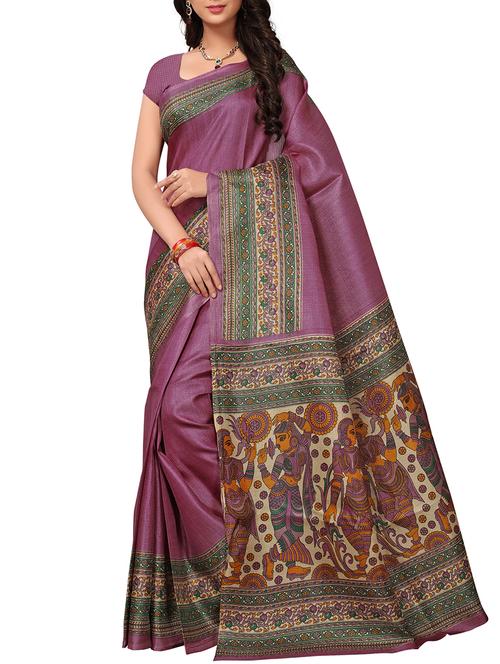 contrast bordered saree - 15465257 - Very Small Image - 1
