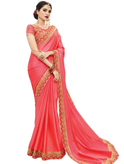 zari bordered saree with blouse - 15465682 - Very Small Image - 1