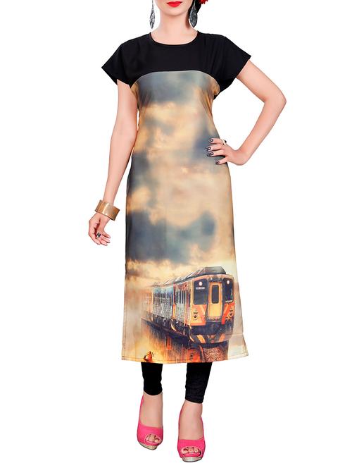straight digital print kurta - 15465750 - Very Small Image - 1