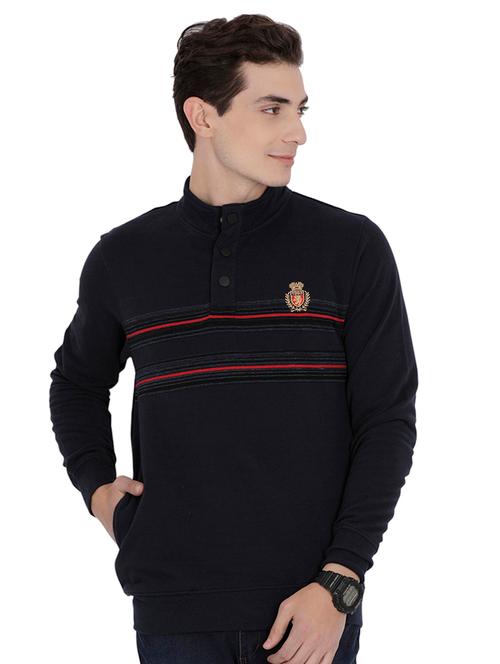 navy blue striped sweatshirt - 15465770 - Very Small Image - 1