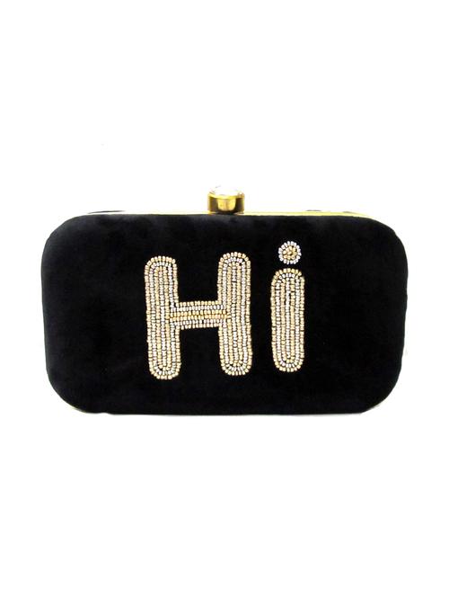 black silk box clutch - 15466087 - Very Small Image - 1