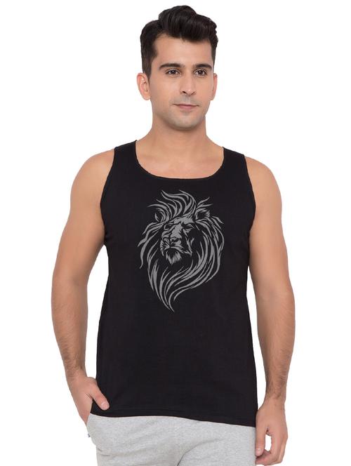 black cotton vest - 15466164 - Very Small Image - 1