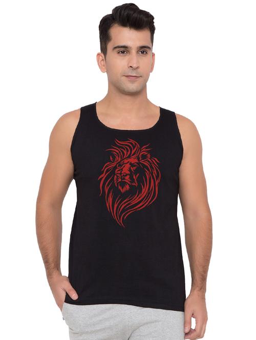black cotton blend vest - 15466166 - Very Small Image - 1