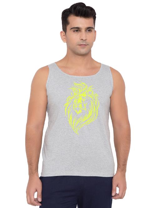 grey cotton blend vest - 15466185 - Very Small Image - 1