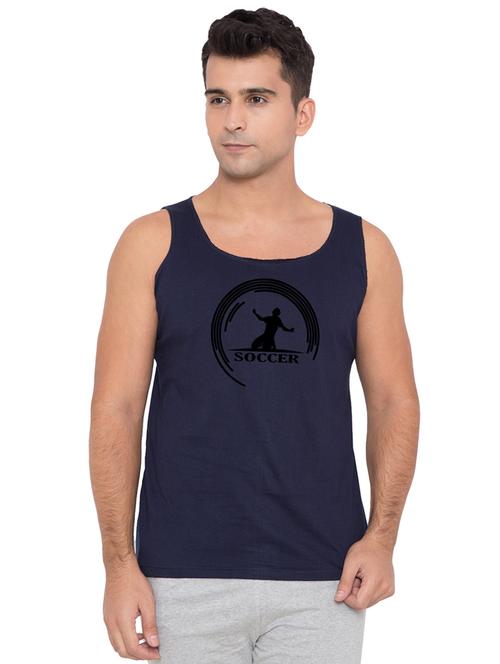 blue cotton blend vest - 15466251 - Very Small Image - 1
