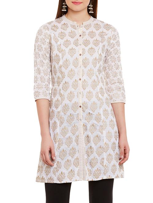 printed straight kurti - 15466307 - Very Small Image - 1