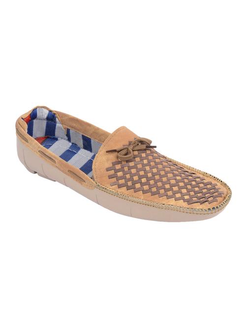 tan denim slip on loafers - 15466688 - Very Small Image - 1