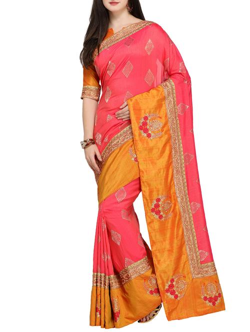 delicate embroidered saree with blouse - 15468578 - Very Small Image - 1