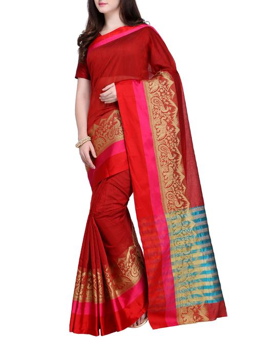 zari bordered saree - 15468592 - Very Small Image - 1