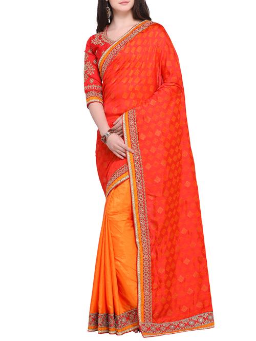 zari embroidered saree - 15468597 - Very Small Image - 1