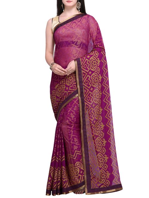 stylish woven saree with blouse - 15468632 - Very Small Image - 1