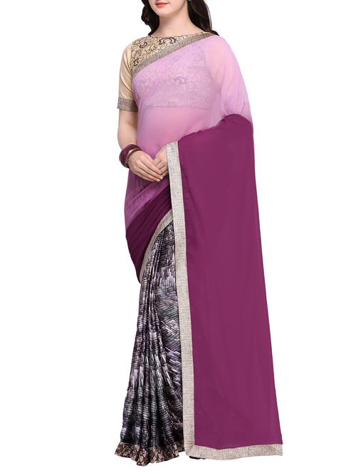 dual tone half and half saree - 15468691 - Very Small Image - 1