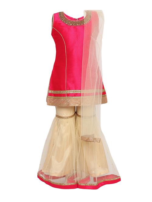 pink silk blend suit set - 15468816 - Very Small Image - 1