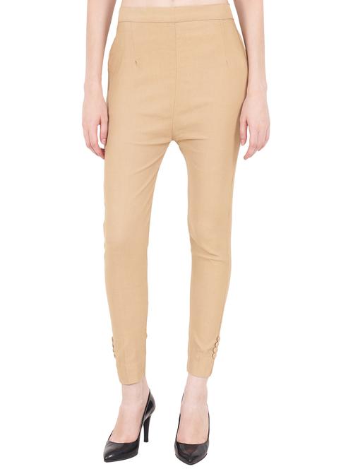 flat front solid trouser - 15469099 - Very Small Image - 1