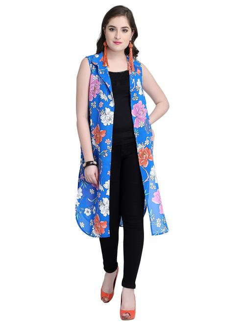 floral asymmetric shrug - 15469686 - Very Small Image - 1