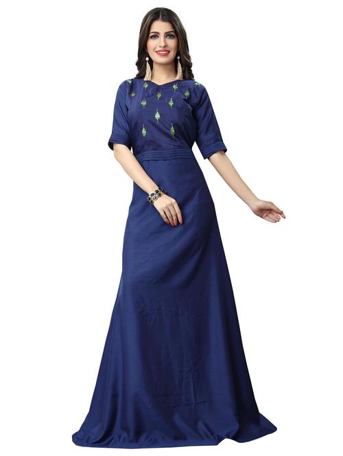 embellished fit & flare gown - 15469882 - Very Small Image - 1