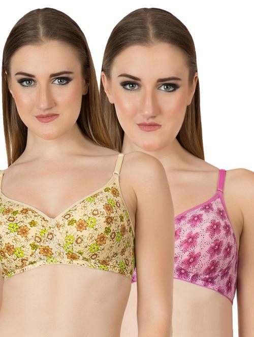 set of 2 lightly padded floral bras - 15470631 - Very Small Image - 1