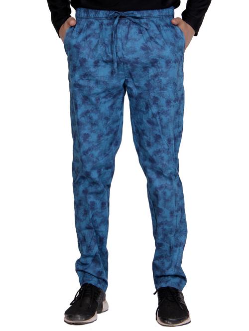 blue cotton full length pyjama - 15471377 - Very Small Image - 1