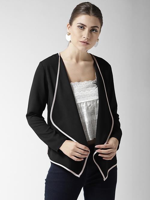 contrast piping detailed hem shrugs - 15471495 - Very Small Image - 1