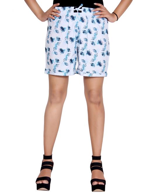 drawstring waist printed shorts - 15471950 - Very Small Image - 1