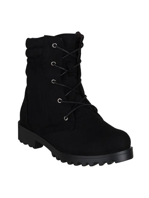black ankle lace-up boots - 15471996 - Very Small Image - 1